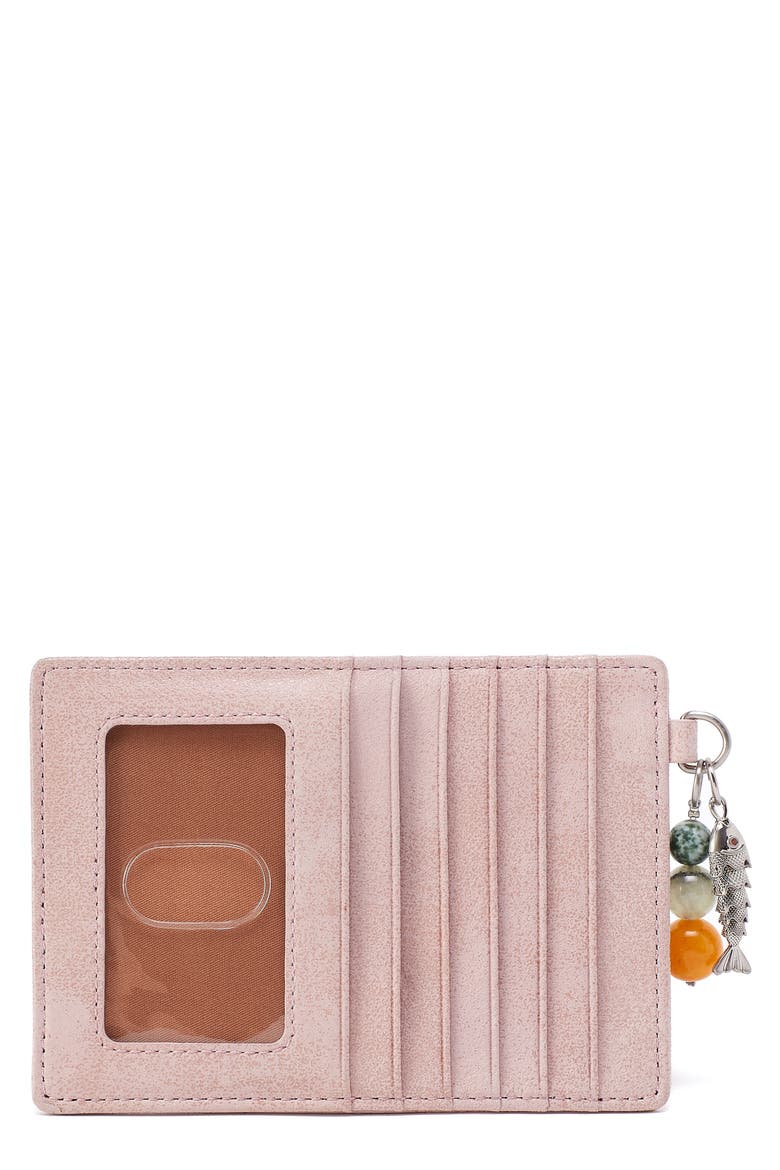 Euro Slide Leather Card Case, Main, color, BLOSSOM