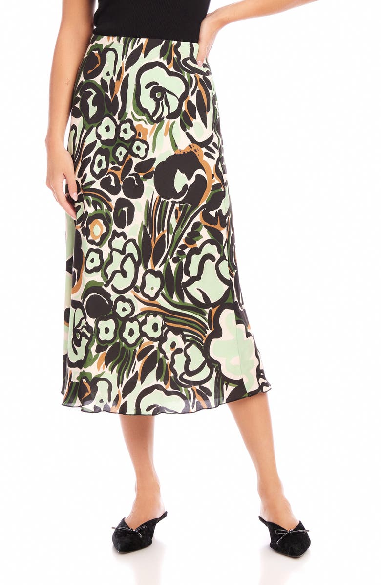 FIFTEEN TWENTY Mia Bias Cut Midi Skirt, Main, color,