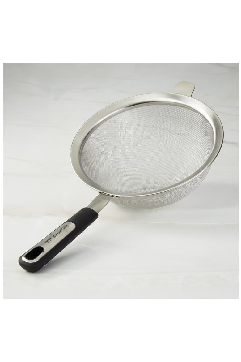 Leo Graphite Stainless Steel Mesh Strainer, Alternate, color, BLACK