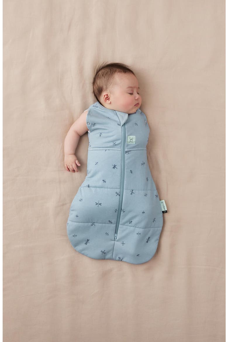 2.5 TOG Cocoon Stretch Organic Cotton Convertible Swaddle Bag, Alternate, color, DRAGONFLIES