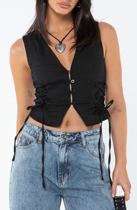 STAVIA VEST TOP BLACK