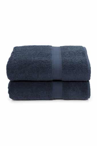 Linum Home Textiles Sinemis Terry Bath Towels - Set of 2 - Navy