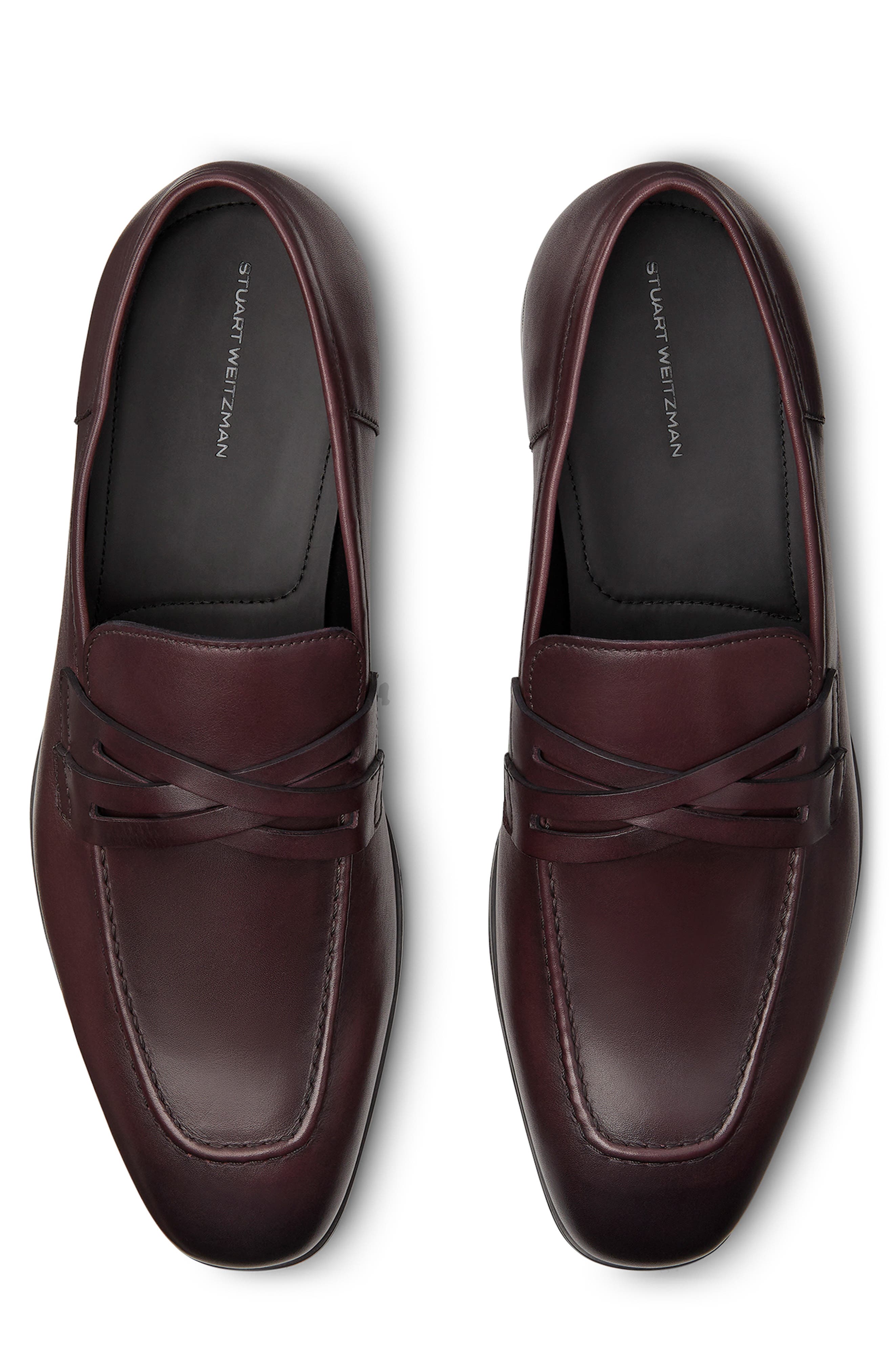 Simon Crisscross Loafer, Alternate, color, BORDO