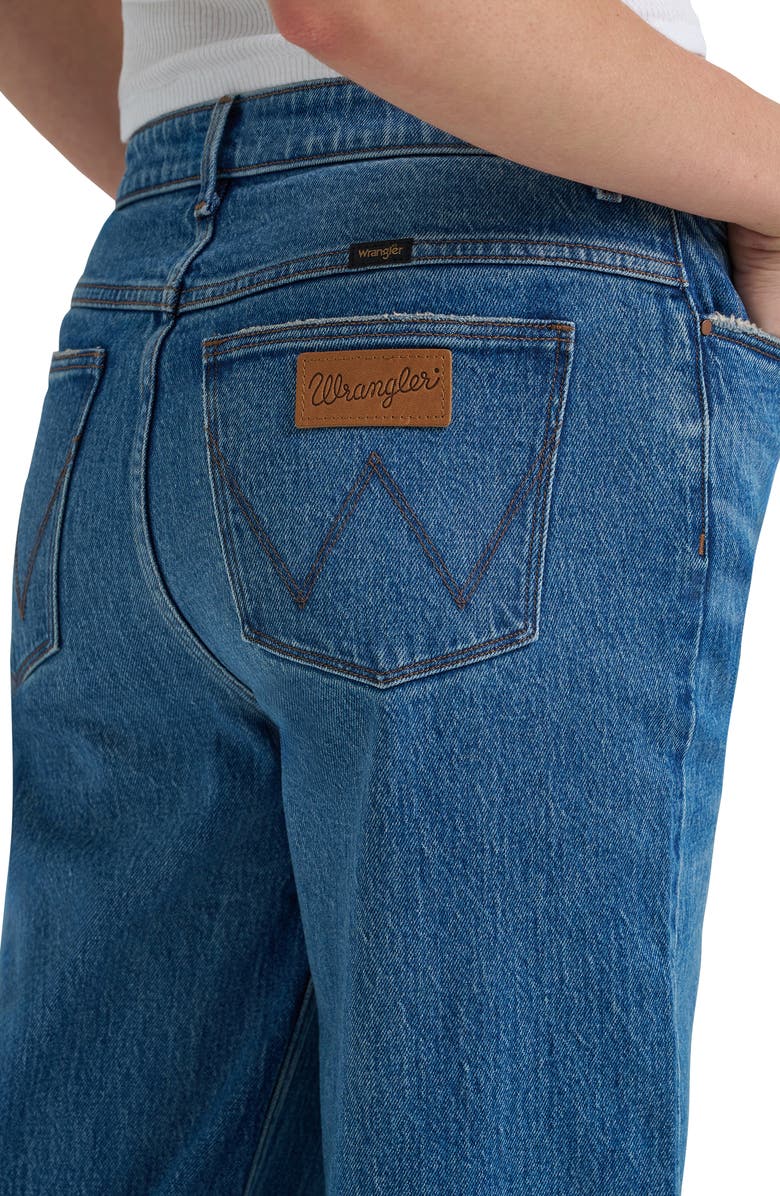 Wrangler Western High Waist Wide Leg Jeans, Alternate, color,