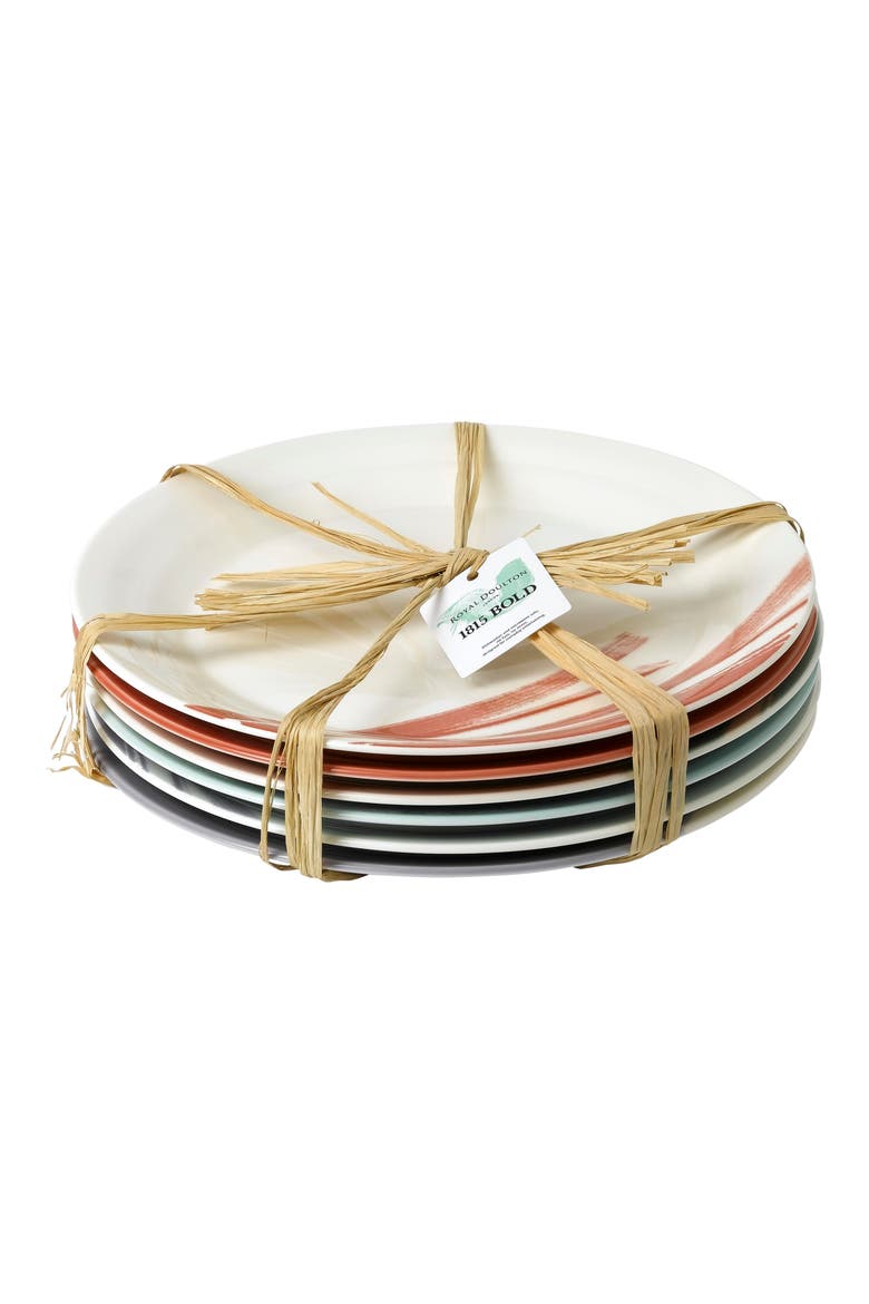 1815 Bold Set of 6 Dinner Plates, Alternate, color, ASSORTED