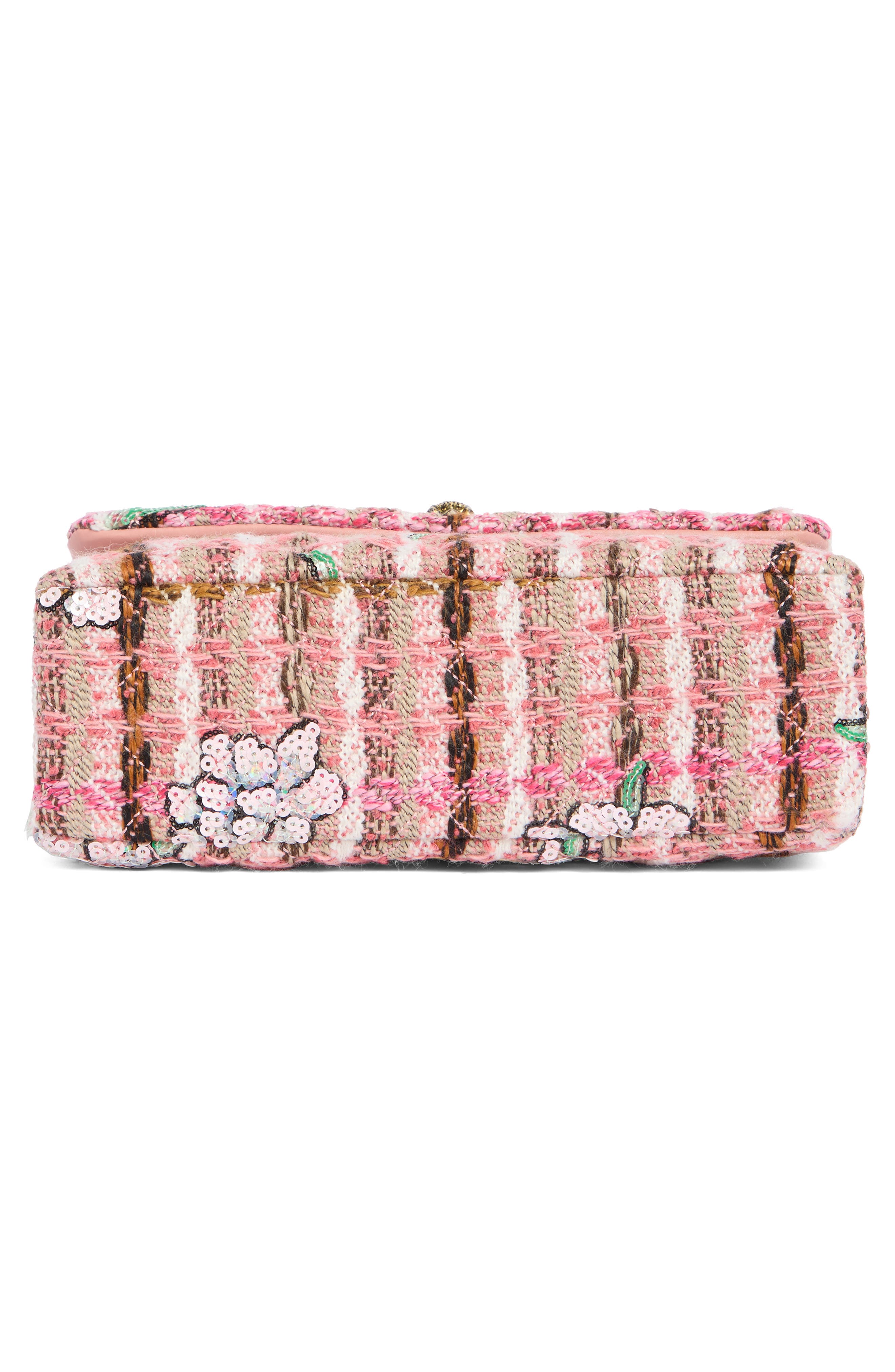 Kensington Tweed Shoulder Bag, Alternate, color, LIGHT PINK MULTI