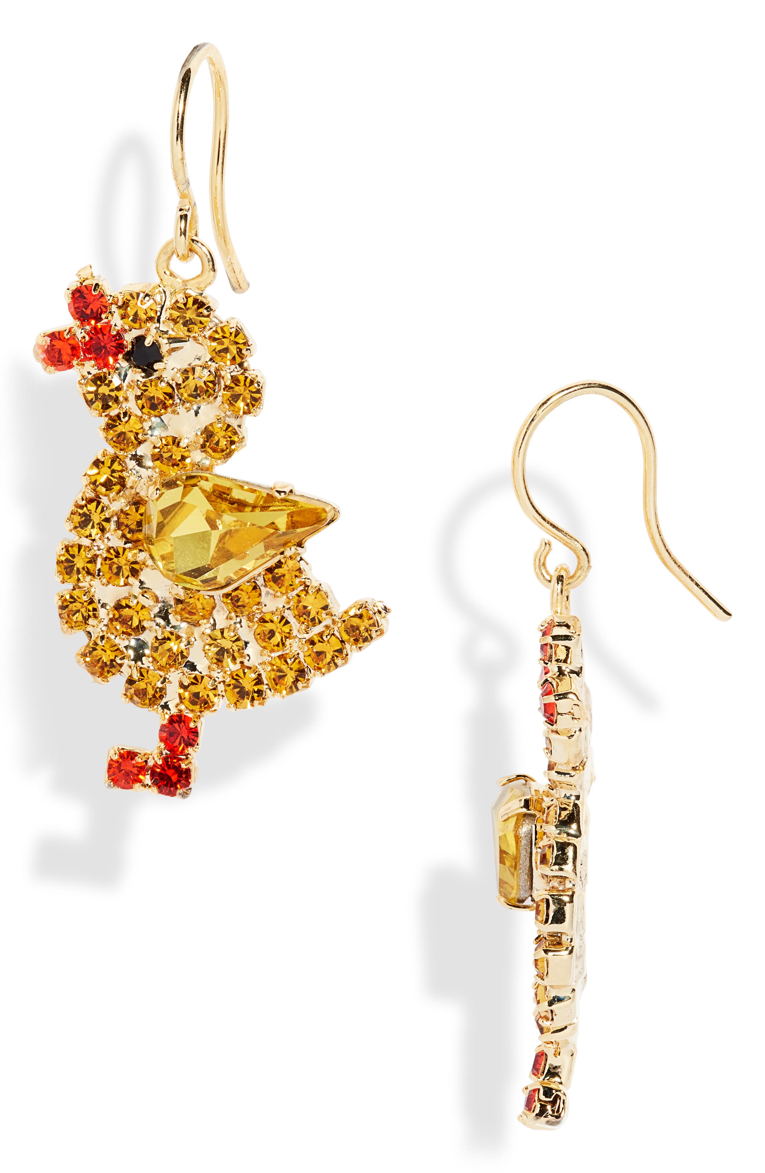 selected GOLD WITH MULTI COLORED STONES