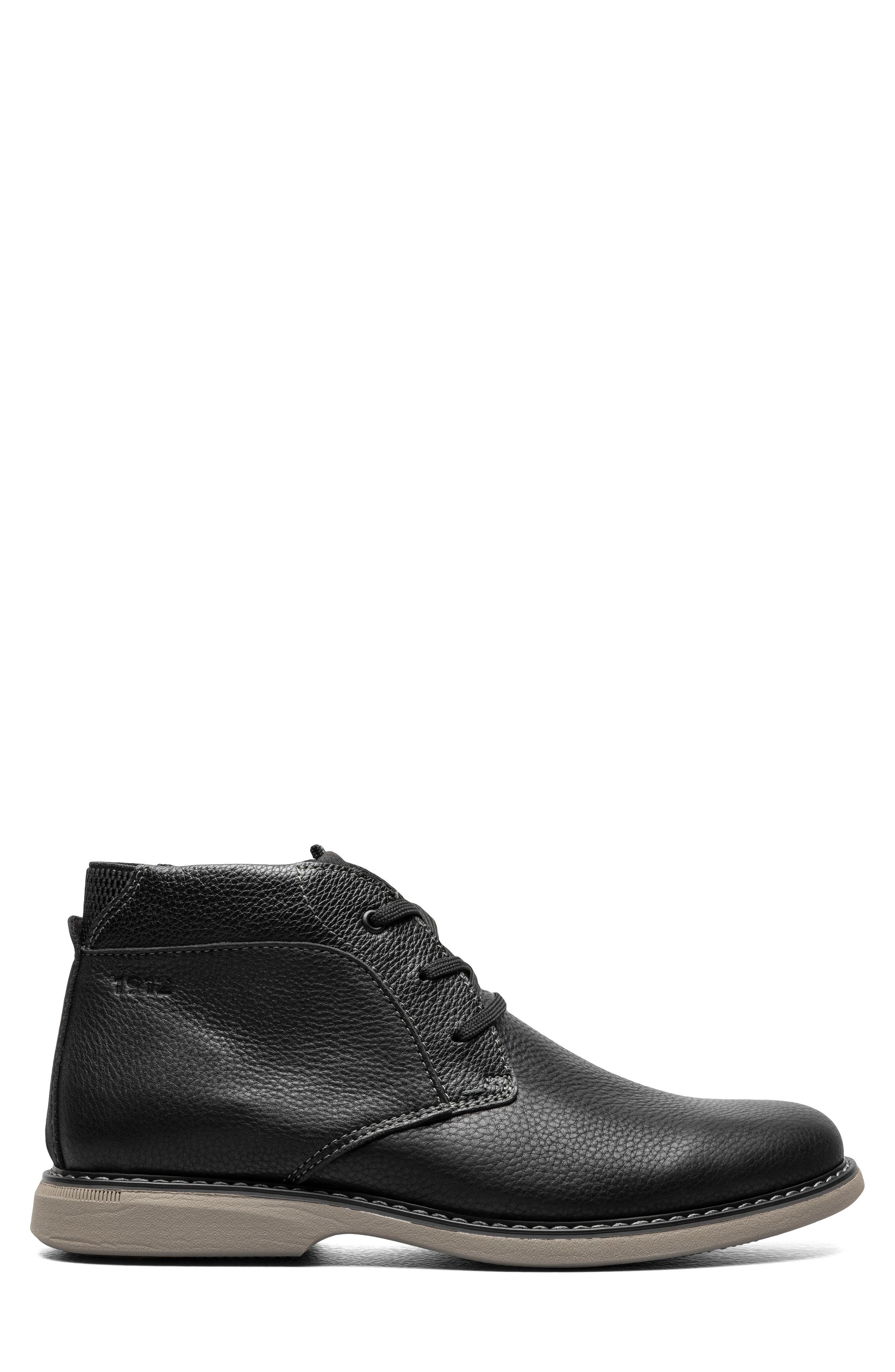 NUNN BUSH Otto Plain Toe Chukka Boot - Wide Width Available, Alternate, color, Black Tumbled