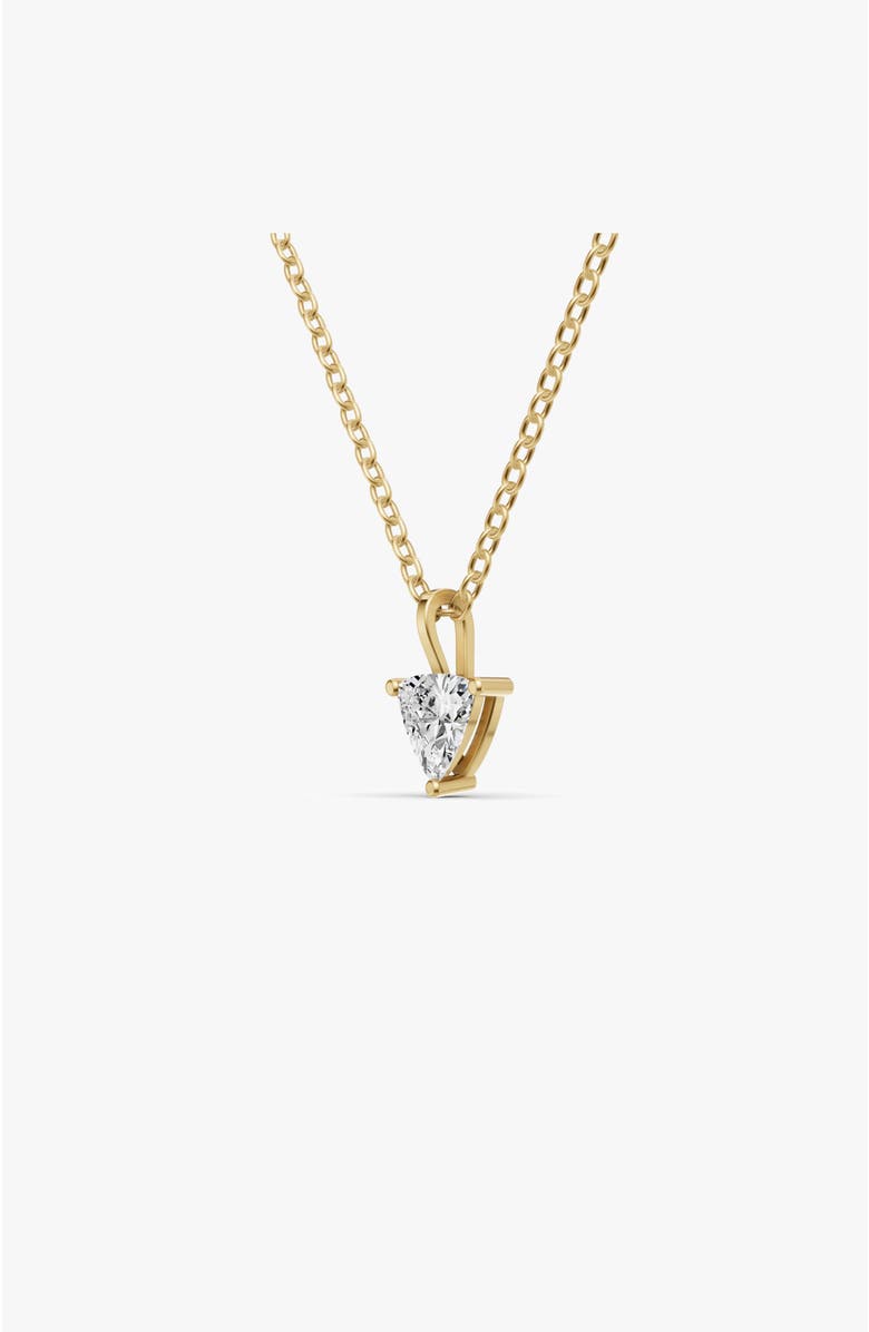 SEREIA OFFICIAL 14K Gold 1 ct Lab Grown Trillion Shape Diamond Solitaire Pendant with Bail, Alternate, color, Yellow Gold