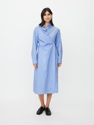 Masai Copenhagen MaNeylora Wrap Midi Shirt Dress