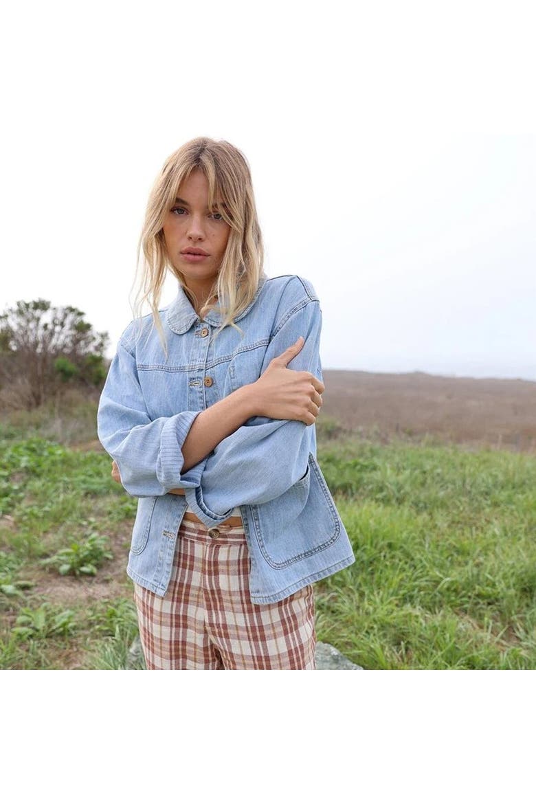 Time Off Denim Jacket - Women's, Alternate, color, Baja Blue