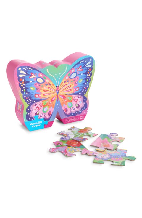 Kids' Butterfly Garden 36-Piece Foil Floor Puzzle