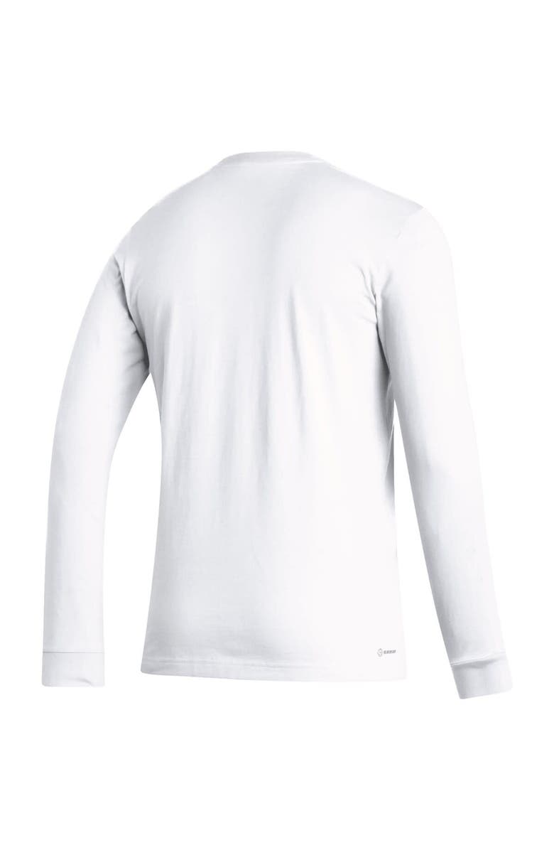 adidas Men's adidas White Ajax Team Crest Long Sleeve T-Shirt, Alternate, color, White