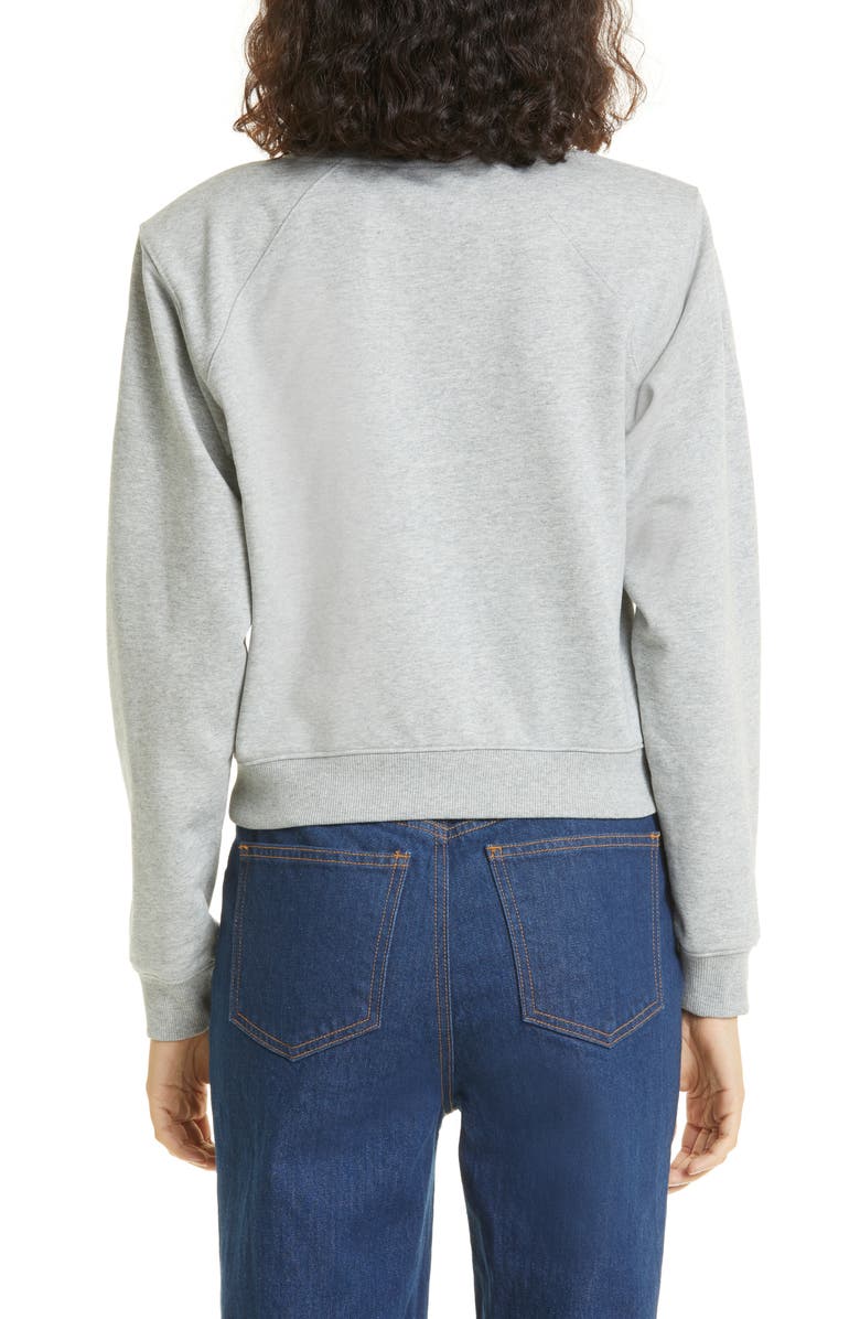 Veronica Beard Beaumont Logo Cotton Blend Graphic Sweatshirt, Alternate, color,