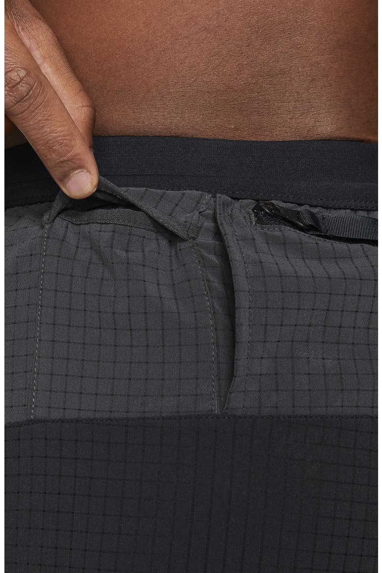 Dri-FIT Flex Stride Trail Running Shorts, Alternate, color, BLACK/ DARK SMOKE GREY/ WHITE