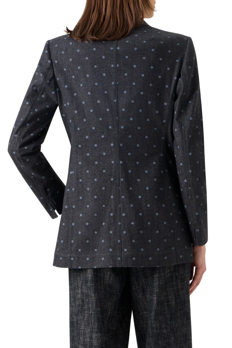 Dots on Denim Blazer, Alternate, color, BLACK DENIM
