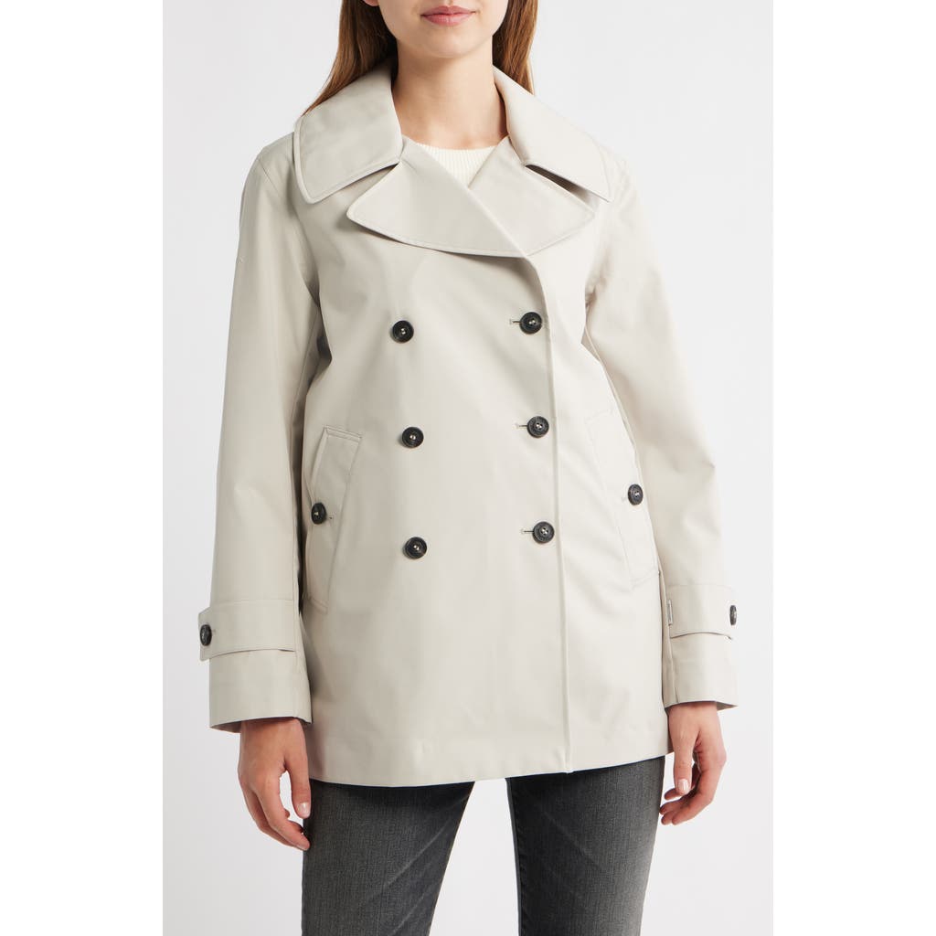 Save The Duck Sofi Waterproof Trench Coat In Gray