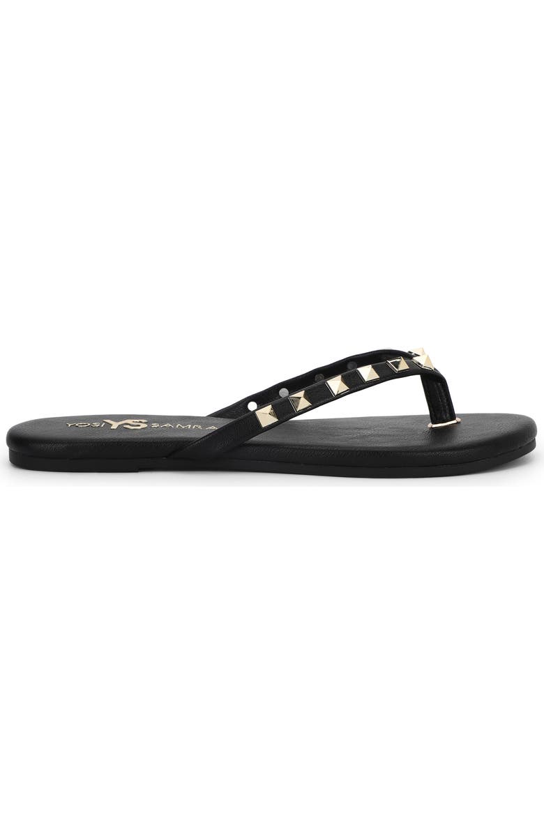 Yosi Samra Rivington Stud Flip Flop, Alternate, color, Black