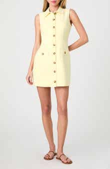 French Connection Azra Sleeveless Twill Mini Shirtdress