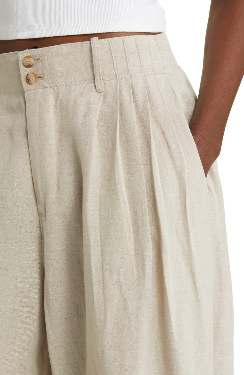 Madewell Pleated Super Wide Leg Pants, Alternate, color,