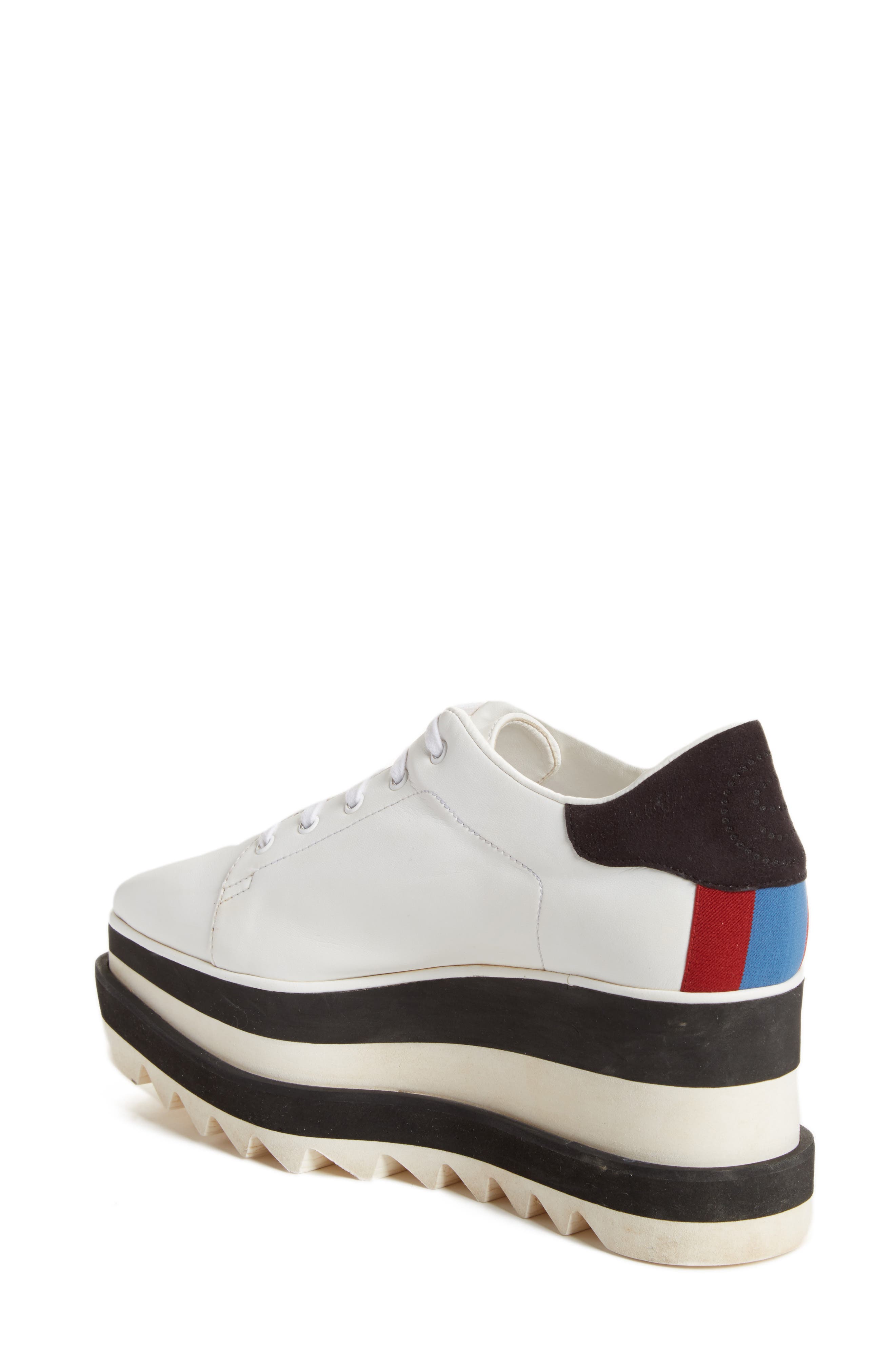 Sneak-Elyse Platform Sneaker, Alternate, color, WHITE/ BLACK