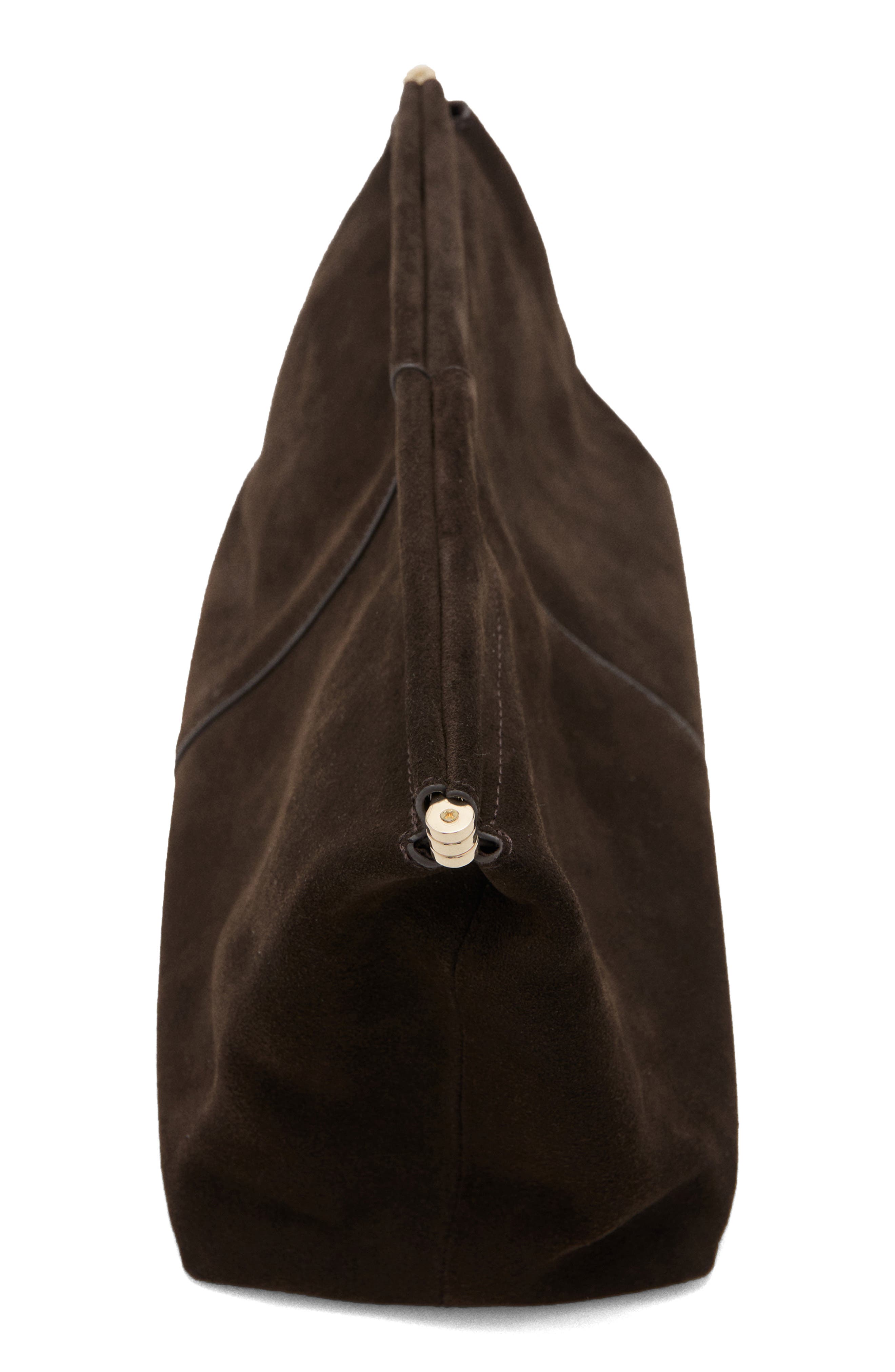 MANGO Suede Clutch, Alternate, color, 