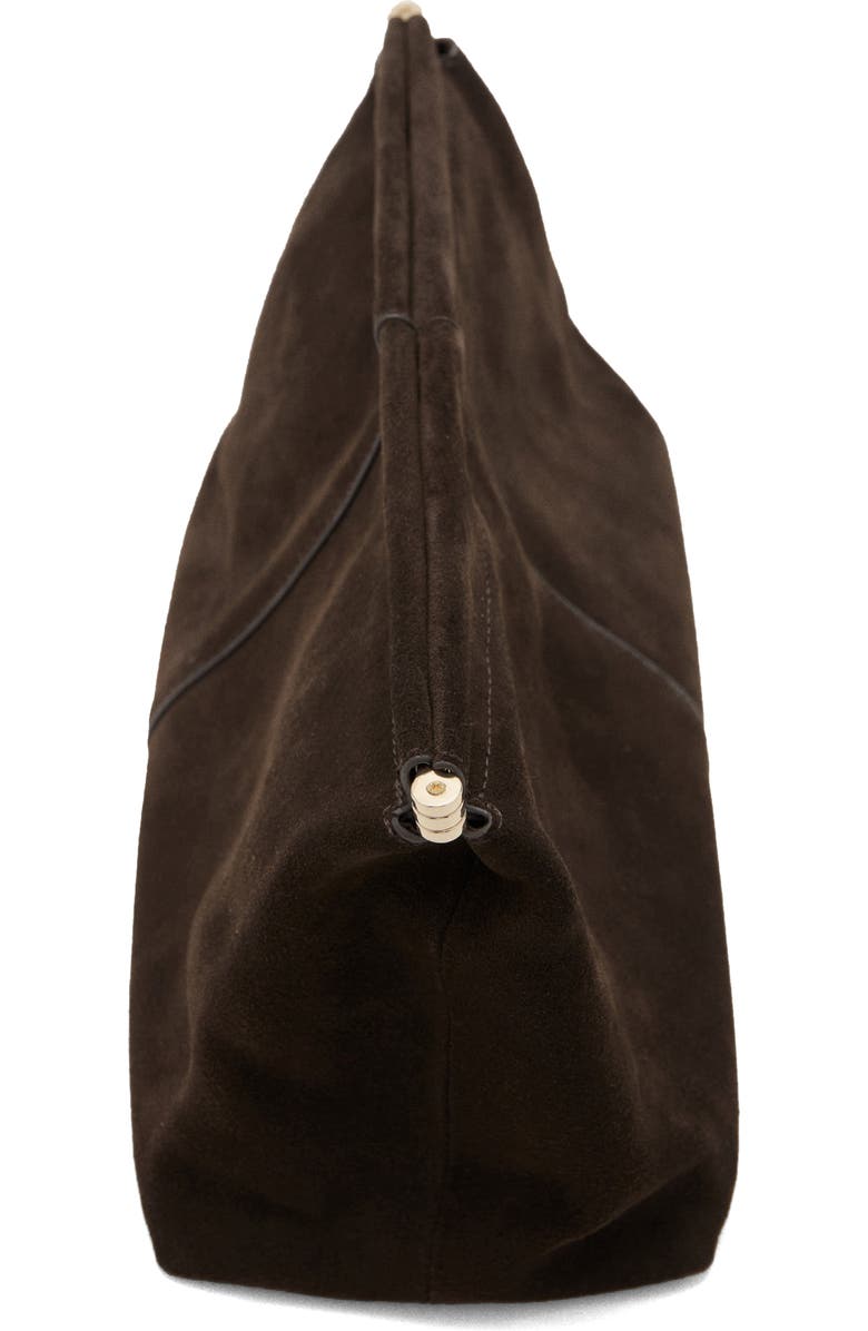 MANGO Suede Clutch, Alternate, color,