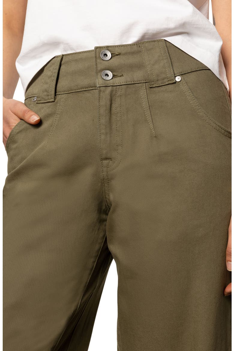 Side Car High Waist Ankle Barrel Jeans, Alternate, color, BURNT OLIV