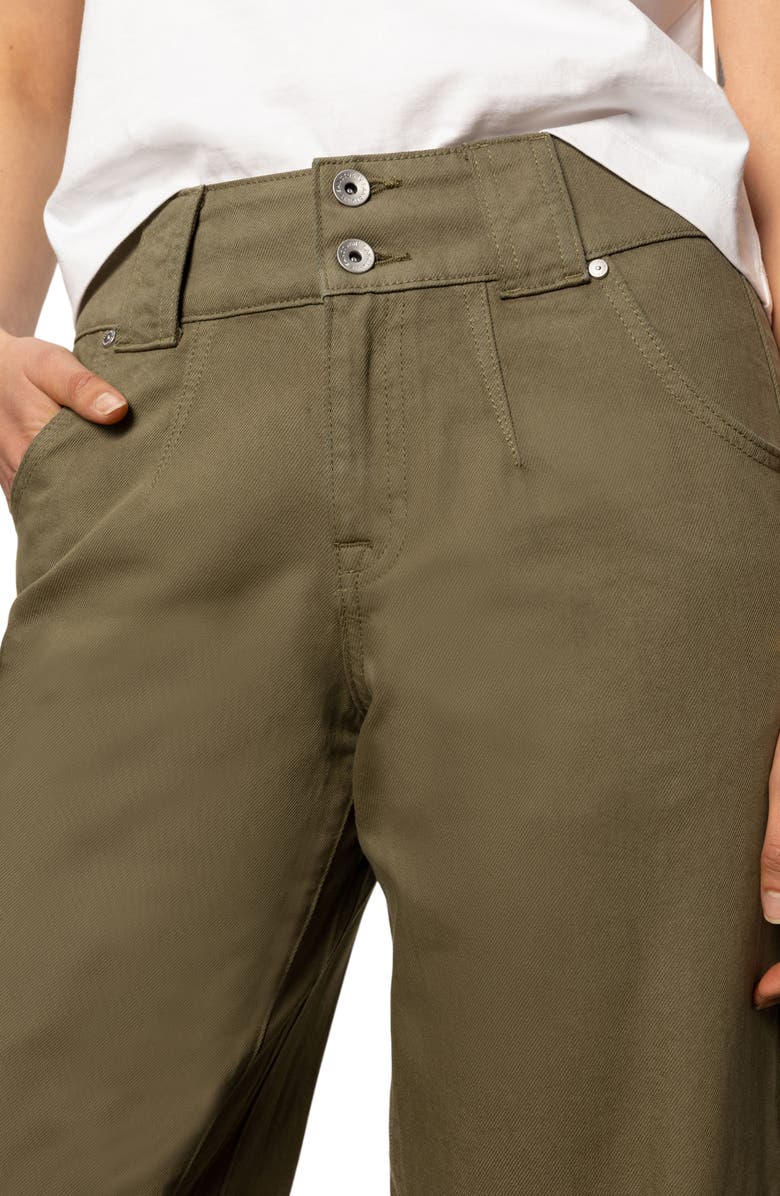 Sanctuary Side Car High Waist Ankle Barrel Jeans, Alternate, color, Burnt Oliv