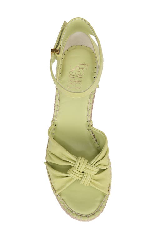 Franco Sarto Clementine Ankle Strap Platform Wedge Sandal In Green
