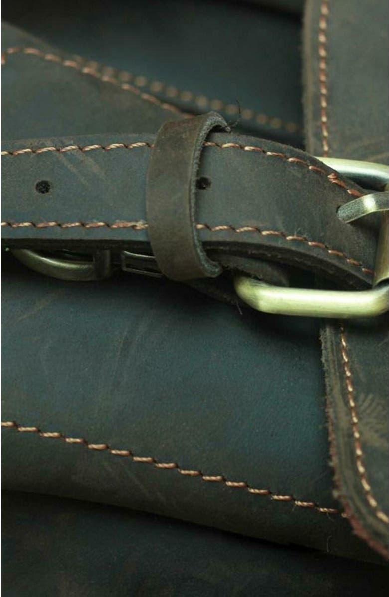 STEEL HORSE LEATHER The Faust Leather Camera Bag | Crossbody Vintage Camera Messenger Bag, Alternate, color, Brown