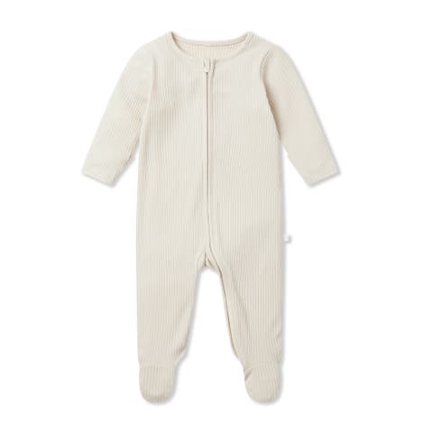Ribbed Two Way Zip-Up Sleepsuit (Baby)