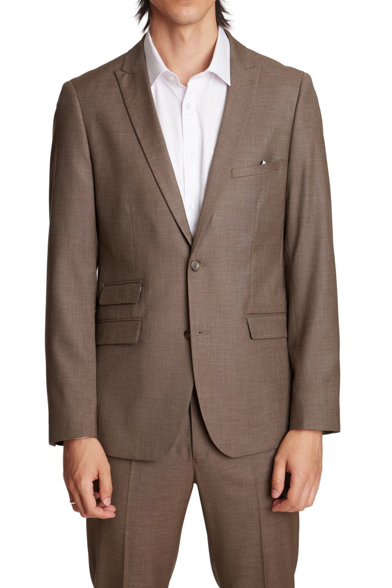 Ashton Modern Fit Sport Coat, Main, color, DARK KHAKI SHARK