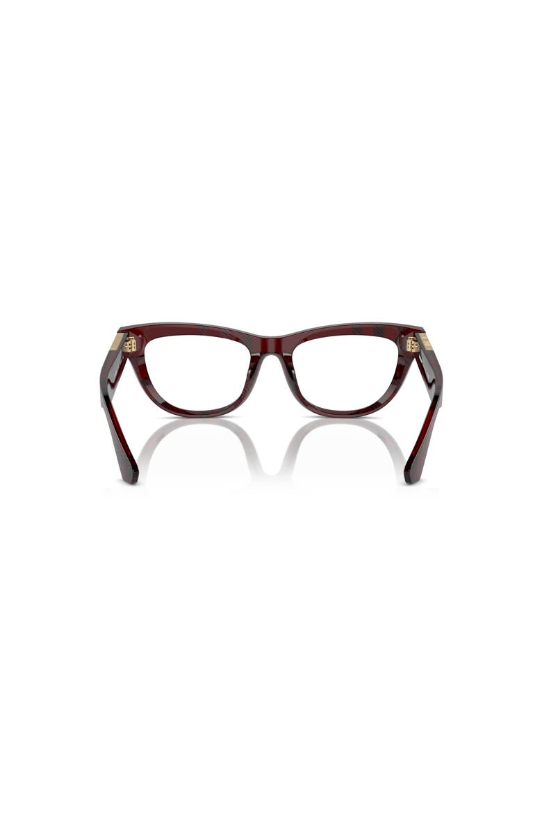 52mm Rectangle optical glasses, Alternate, color, Red