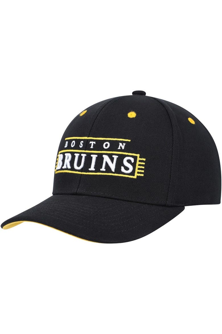 Men's Mitchell & Ness Black Boston Bruins LOFI Pro Snapback Hat, Alternate, color, Black