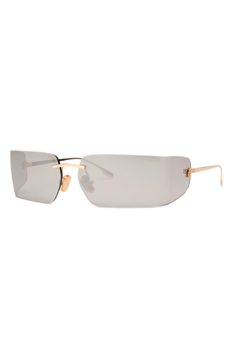 DEZI x Monet Moneybag$ 58mm Rimless Square Sunglasses, Alternate, color,