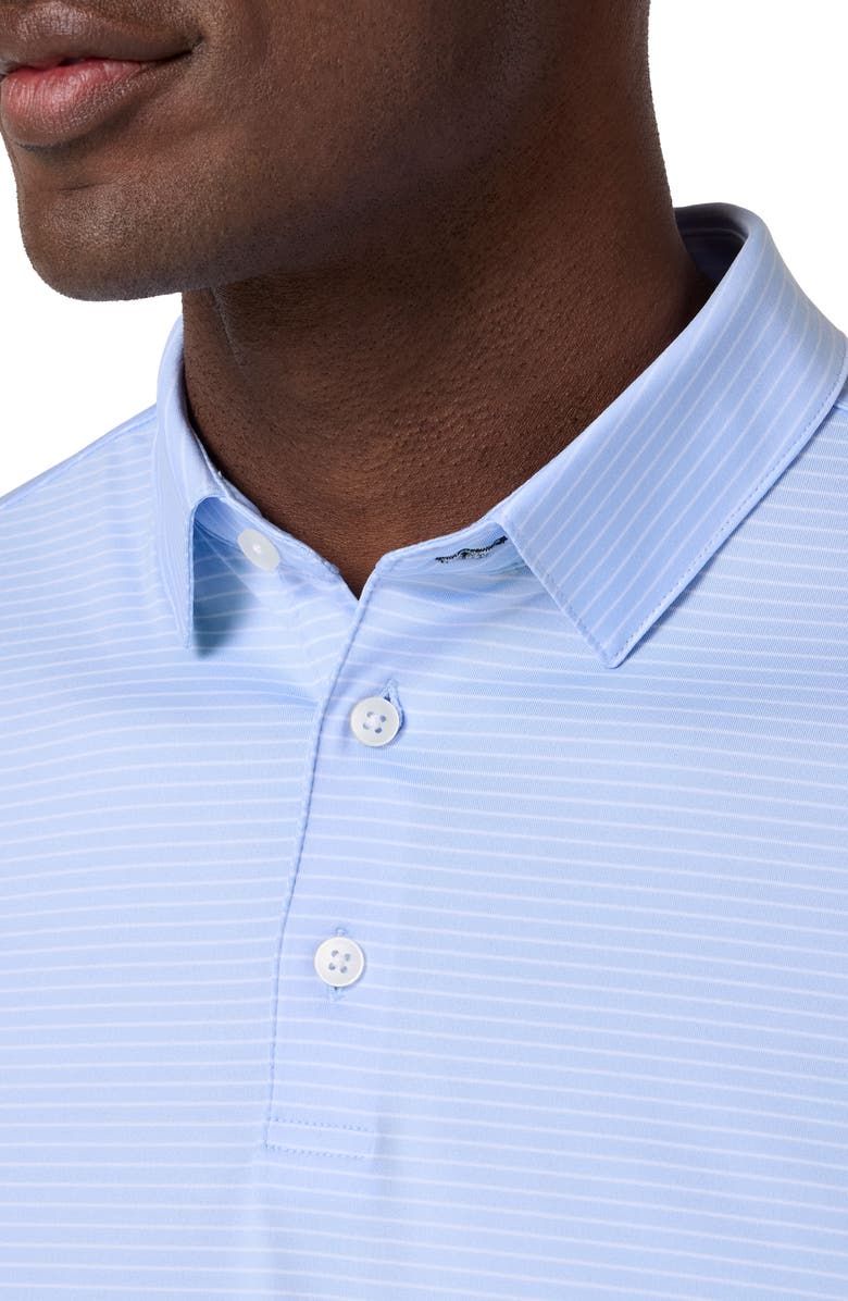 Mizzen+Main Versa Trim Fit Performance Golf Polo, Alternate, color, Cloud Blue Alternating Stripe