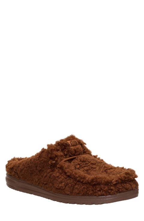Wally Faux Shearling Slipper (Men)