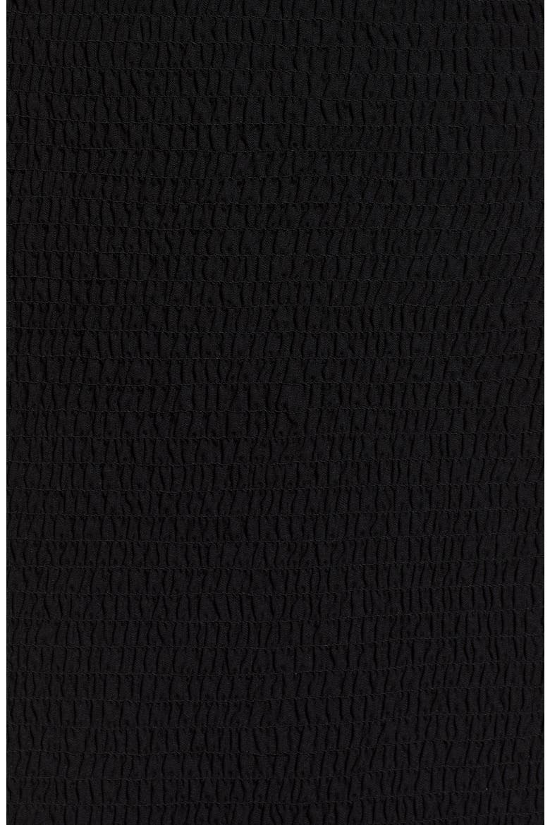 Smocked Skirt, Alternate, color, BLACK