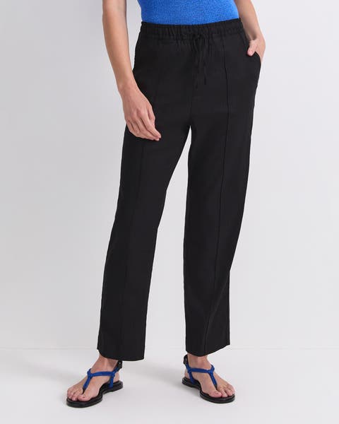 Rosa Tapered Linen Blend Trousers