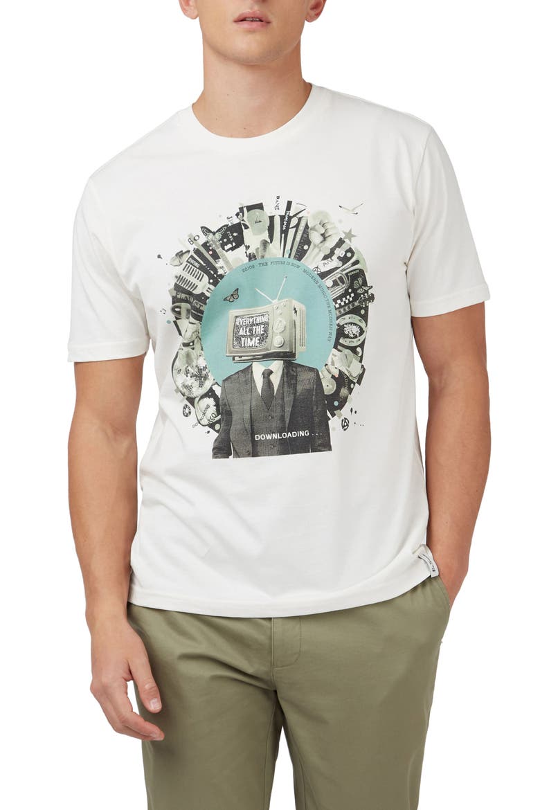 2010s Organic Cotton Graphic T-Shirt, Main, color, IVORY