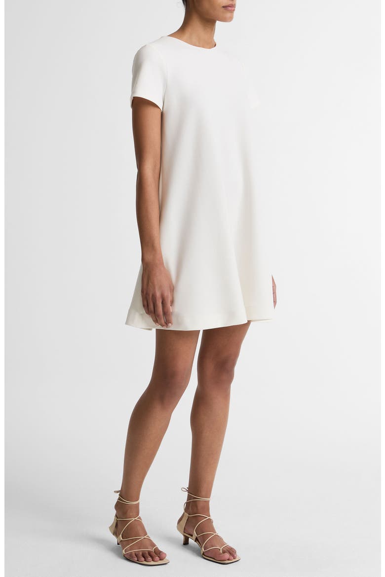 Bias Swing Dress, Alternate, color, BONE
