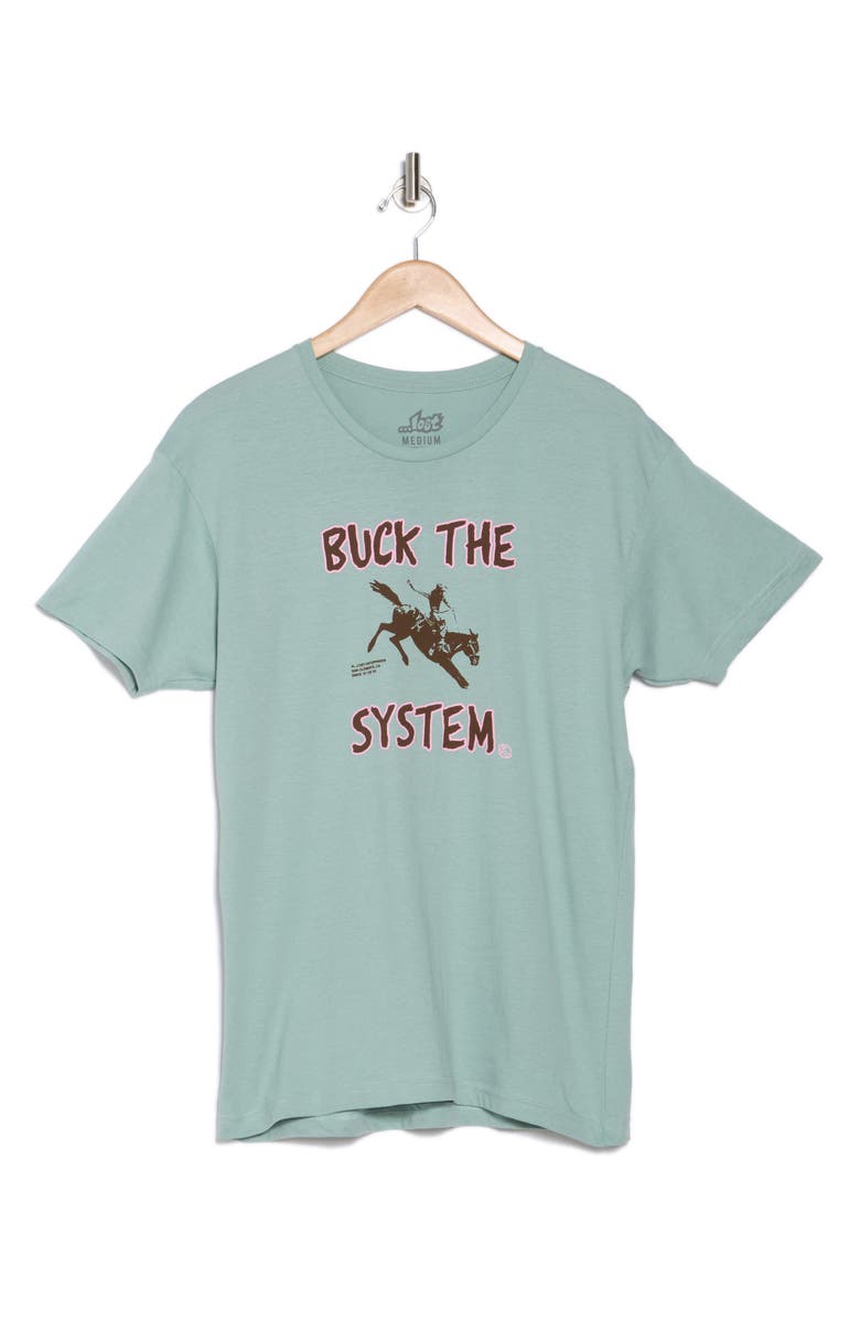 Lost Buck the System Graphic T-Shirt, Alternate, color,