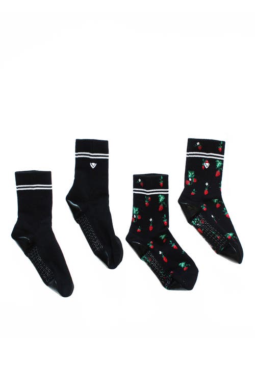 Arebesk 2-pack Classic Crew Grip Socks In Multi