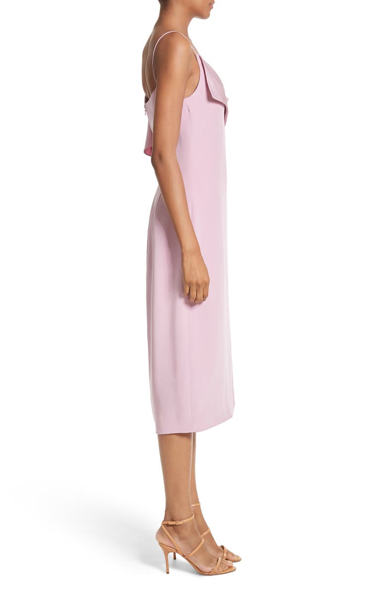 CUSHNIE et Ochs Asymmetrical Ruffle Silk Dress, Alternate, color, 