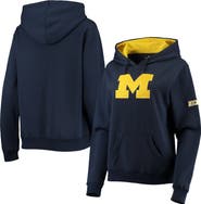 COLOSSEUM Women's Colosseum Navy Michigan Wolverines Big Logo Team Pullover Hoodie