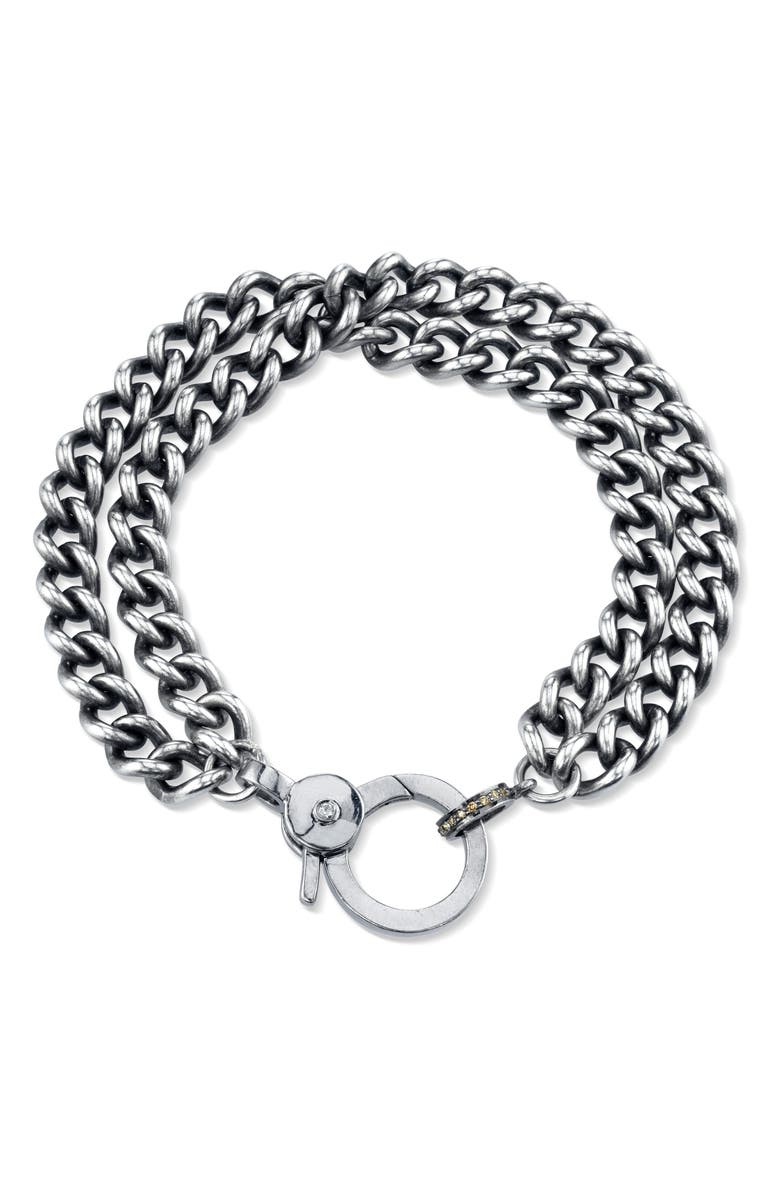 Sheryl Lowe Double Curb Chain Bracelet, Alternate, color,