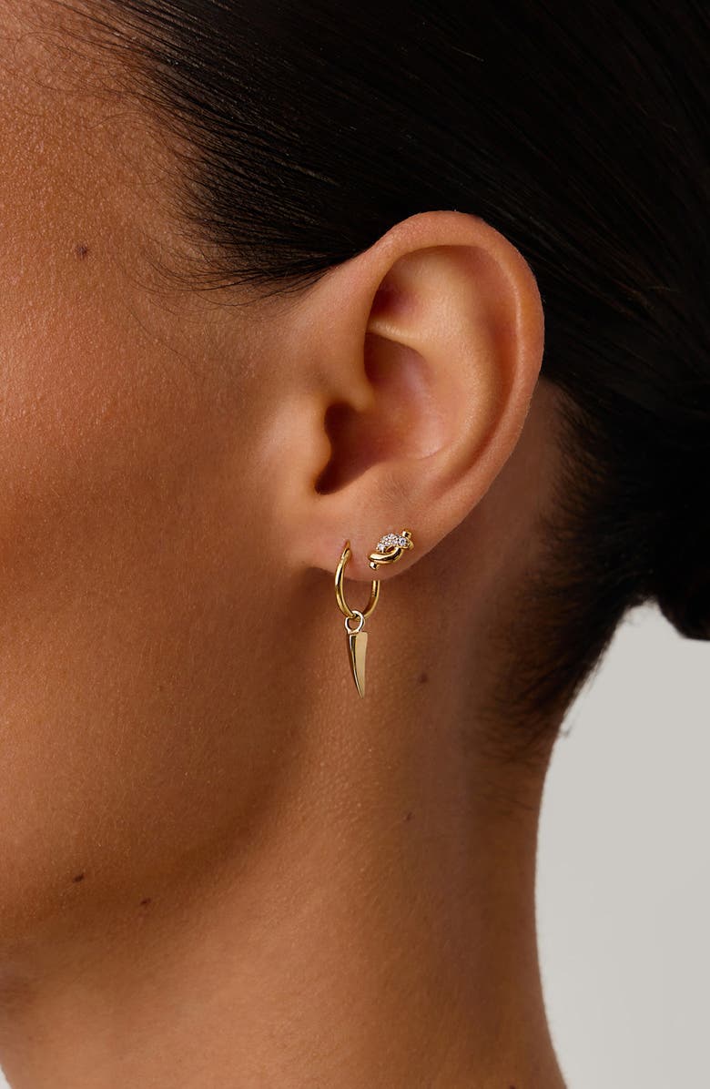 Missoma Molten Snow Stud Earrings, Alternate, color, Gold