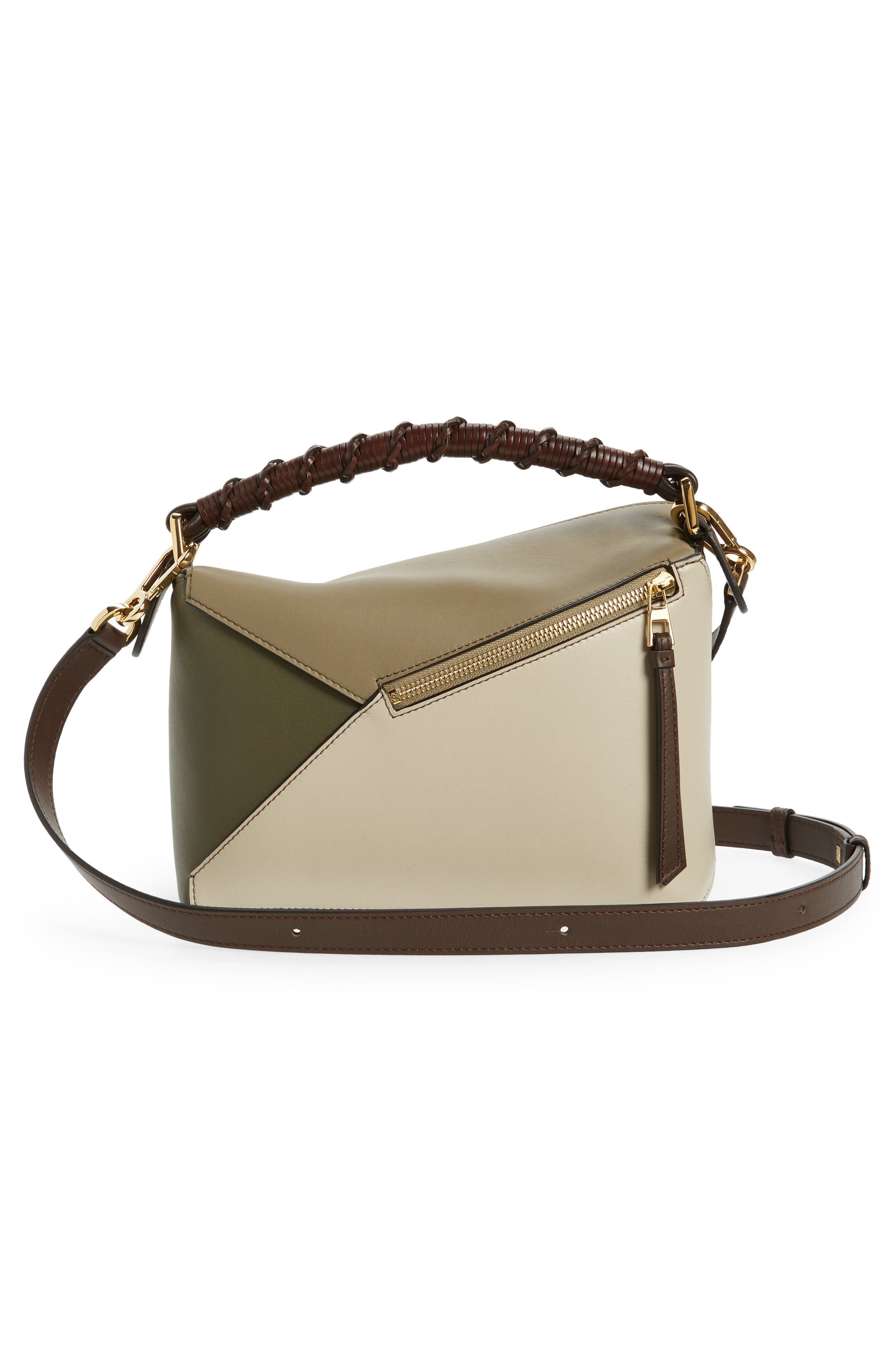 Loewe Small Puzzle Edge Leather Top Handle Bag, Alternate, color, 