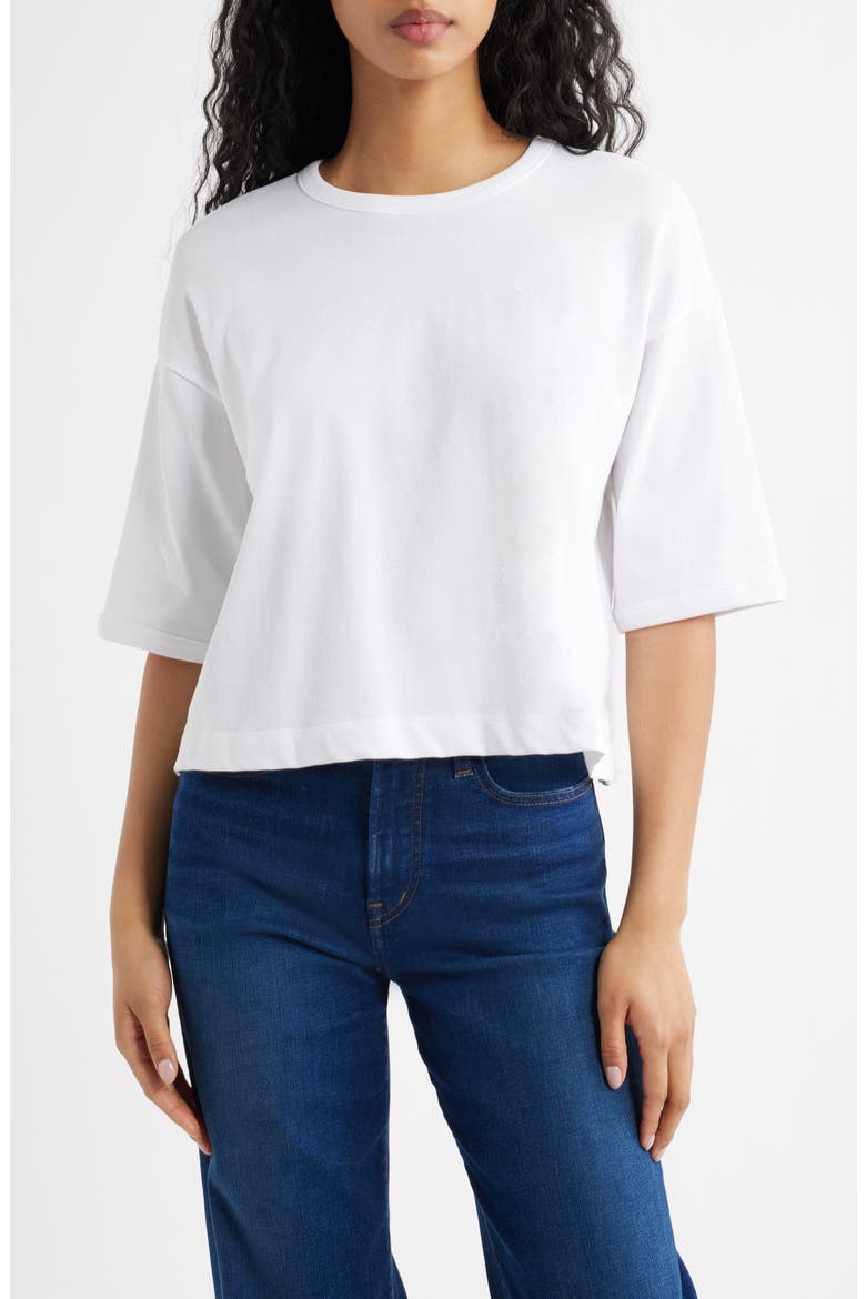 Relaxed Boxy T-Shirt, Main, color, WHITE